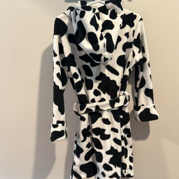 Leveret Toddler Size 4 Cow Print Hooded Bath Robe - Picture 8 of 11